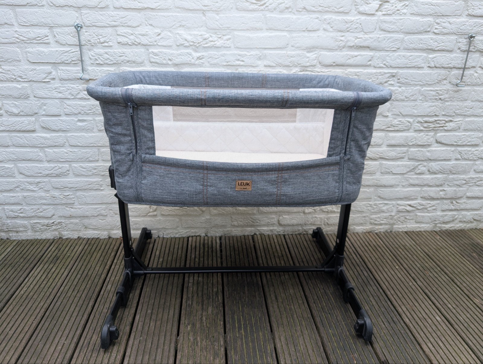 Co-sleeper Leuk by TWF spijkerstof, Ophalen, Zo goed als nieuw, Wieg