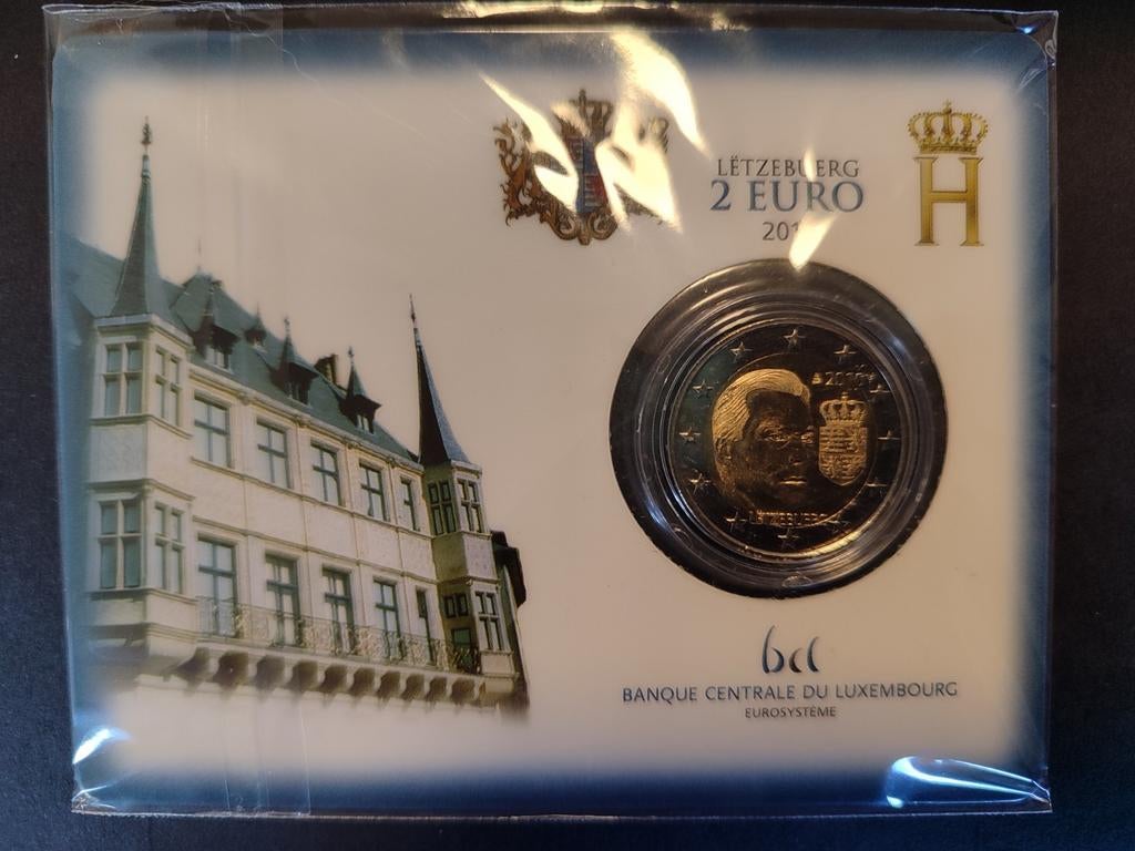 Luxemburg 2 euro 2010 BU Henri & Wapen Coincard, Postzegels en Munten, Munten | Europa | Euromunten, Ophalen of Verzenden, Luxemburg