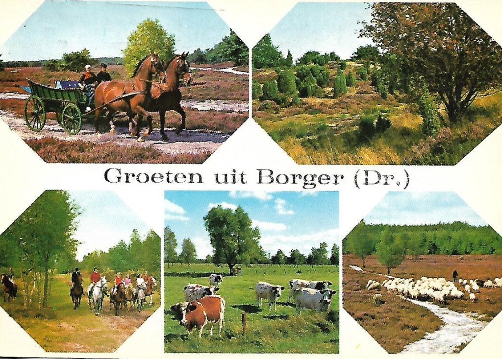 Borger- -5-luik., Verzenden, 1960 tot 1980, Gelopen, Drenthe