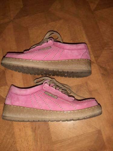 Mephisto Lady leren veterschoenen fuschia maat 4.5 G, Mephisto, Ophalen of Verzenden, Roze, Sneakers of Gympen