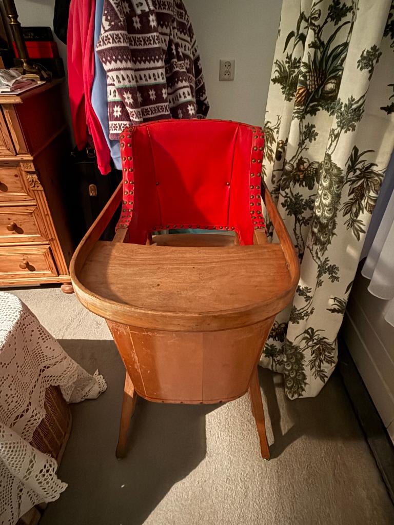 Antieke kinderstoel uit de jaren 30, Antiek en Kunst, Curiosa en Brocante, Ophalen