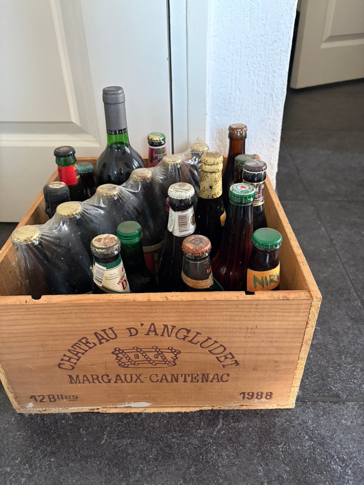 Vintage kist net verschilende bier merken, Ophalen of Verzenden, Frankrijk, Overige typen