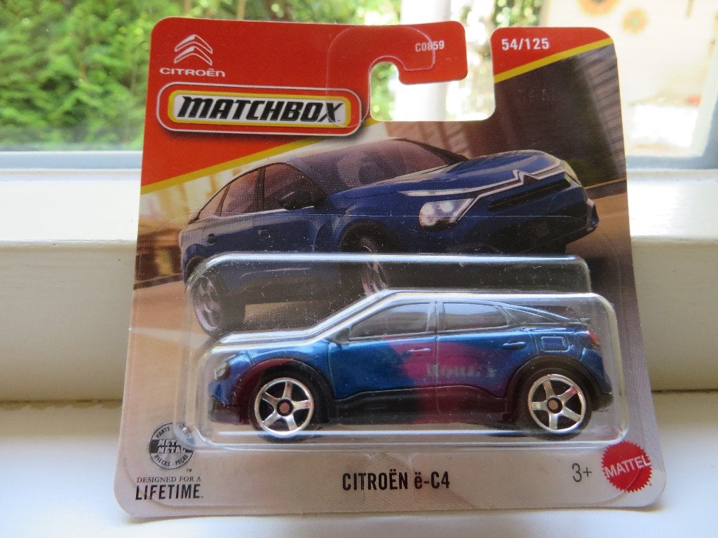 Matchbox Citroen C4 blauw, Ophalen of Verzenden, Nieuw, Auto