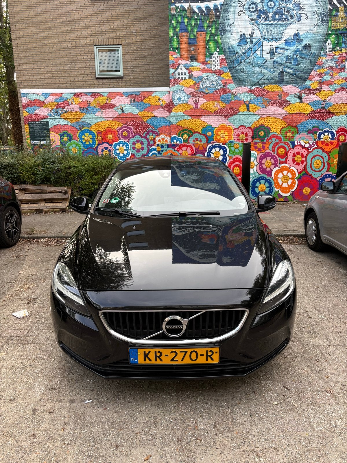 Volvo V40 2.0 D2 120PK 2016 Zwart, Auto's, Voorwielaandrijving, 4 cilinders, 1969 cc, Zwart