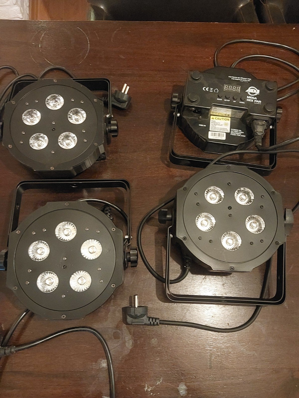 ADJ Mega Hex Par 5x6W LED lampen - Zo goed als nieuw, Muziek en Instrumenten, Ophalen, Zo goed als nieuw, Licht, Kleur