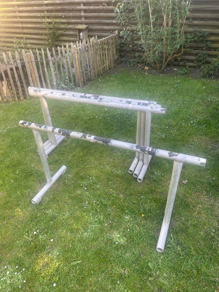 4 stuks Aluminium bokken - 115x40x58 cm, Ophalen, Gebruikt, Overige typen, Minder dan 2 meter
