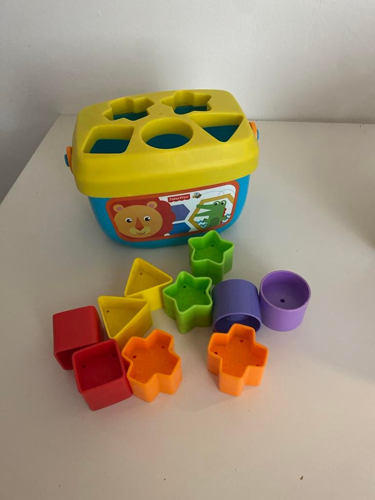 Fisher-Price vormenstoof met blokjes, Kinderen en Baby's, Ophalen of Verzenden, Gebruikt, Overige typen