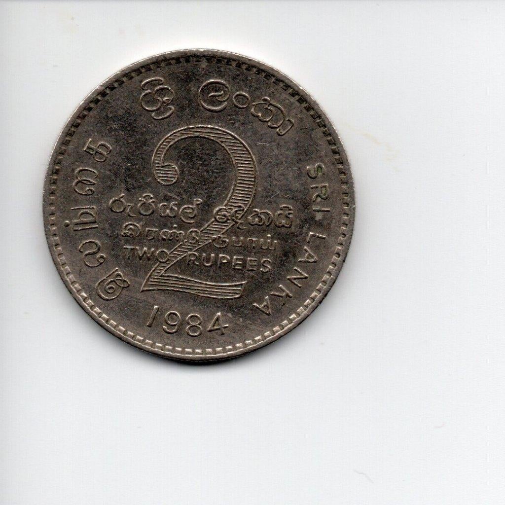 Sri Lanka 2 rupees 1984, Ophalen of Verzenden, Zuid-Azië