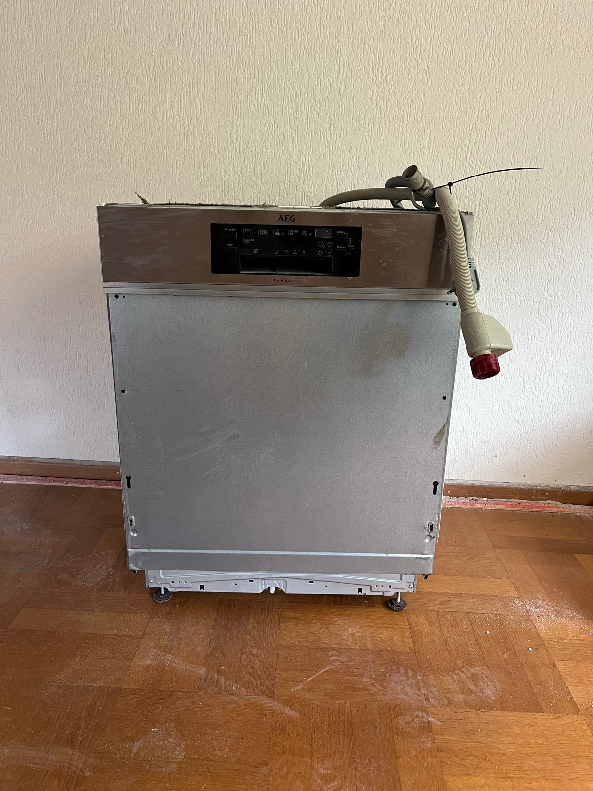 AEG Vaatwasser inbouw half geïntegreerd, Ophalen, Gebruikt, Minder dan 85 cm, Eco programma