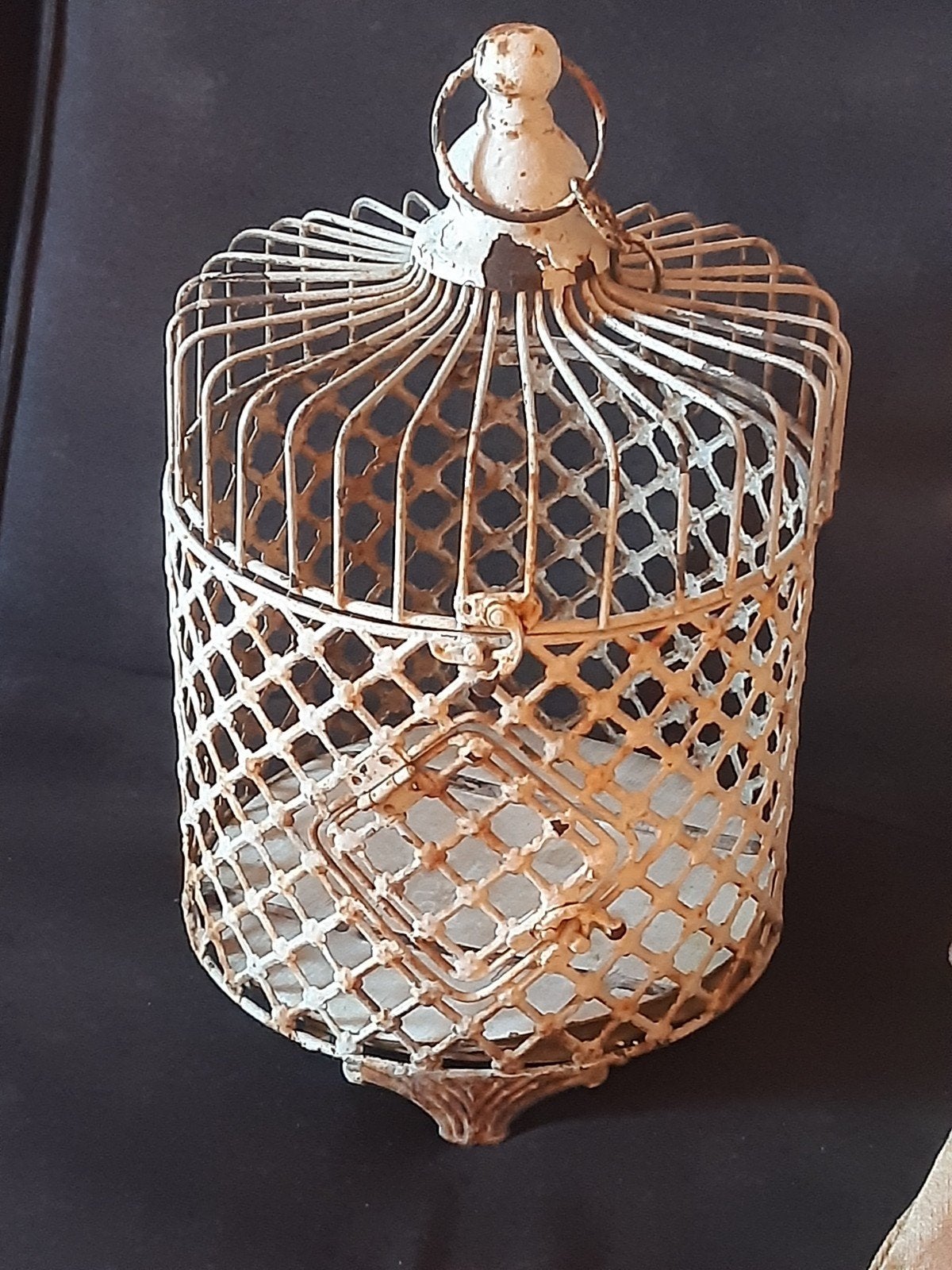 Brocante shabby decoratie-vogelkooi roest ,landelijk ,, Ophalen of Verzenden