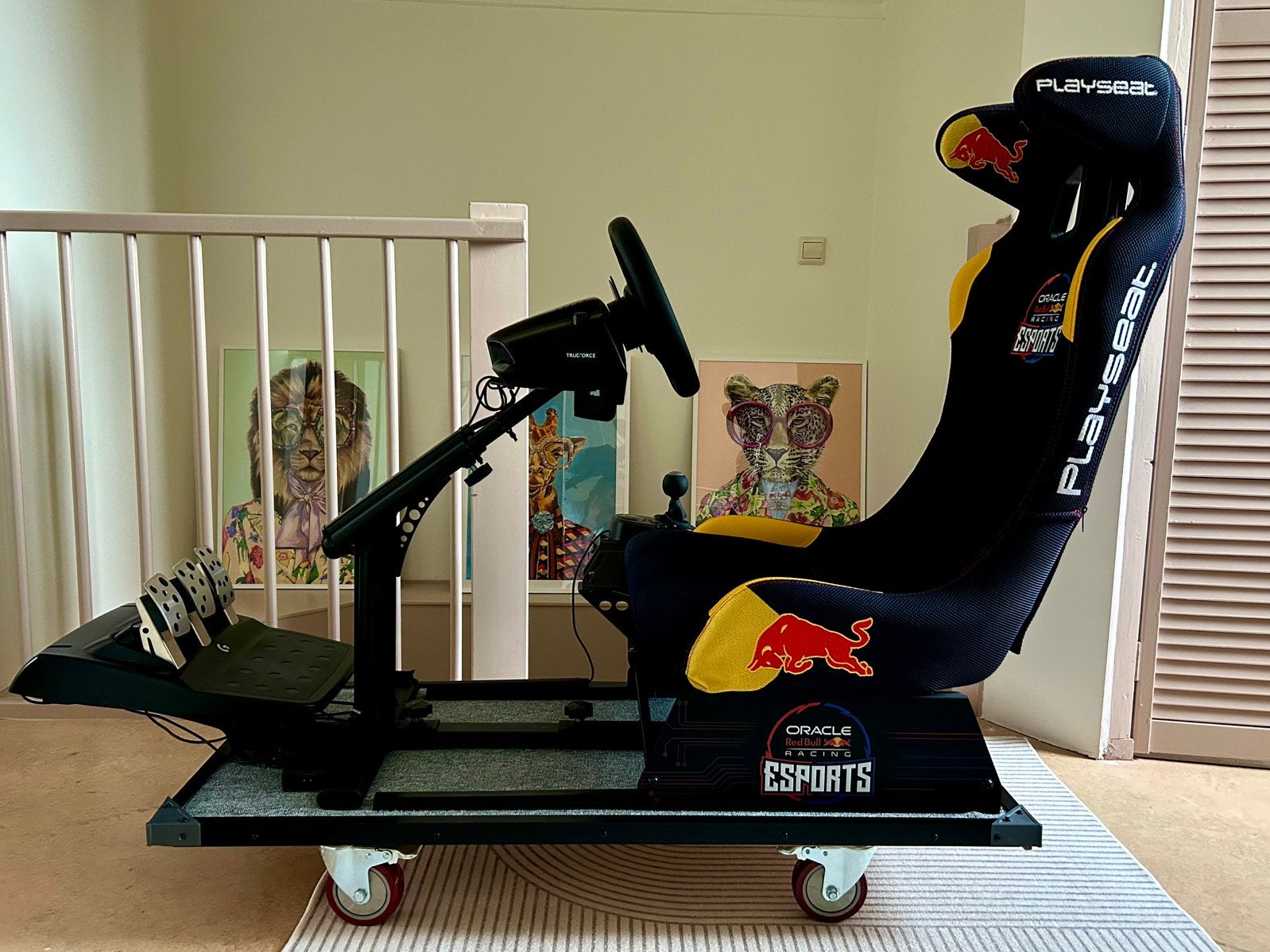 Playseat Evolution Pro Red Bull + Logitech G923 en Shifter, Ophalen, Zo goed als nieuw