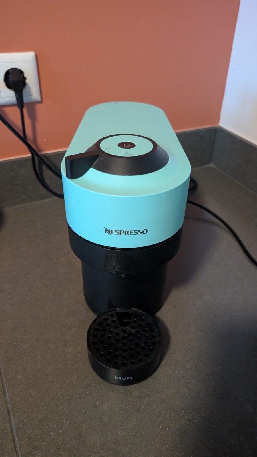 KRUPS Nespresso XN9204 Vertuo Pop Aqua - Capsulemachine, Witgoed en Apparatuur, Ophalen of Verzenden, Espresso apparaat