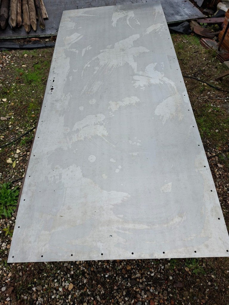 RVS Deur plaat, Doe-het-zelf en Verbouw, Ophalen, Zo goed als nieuw, Overige materialen, Minder dan 20 mm
