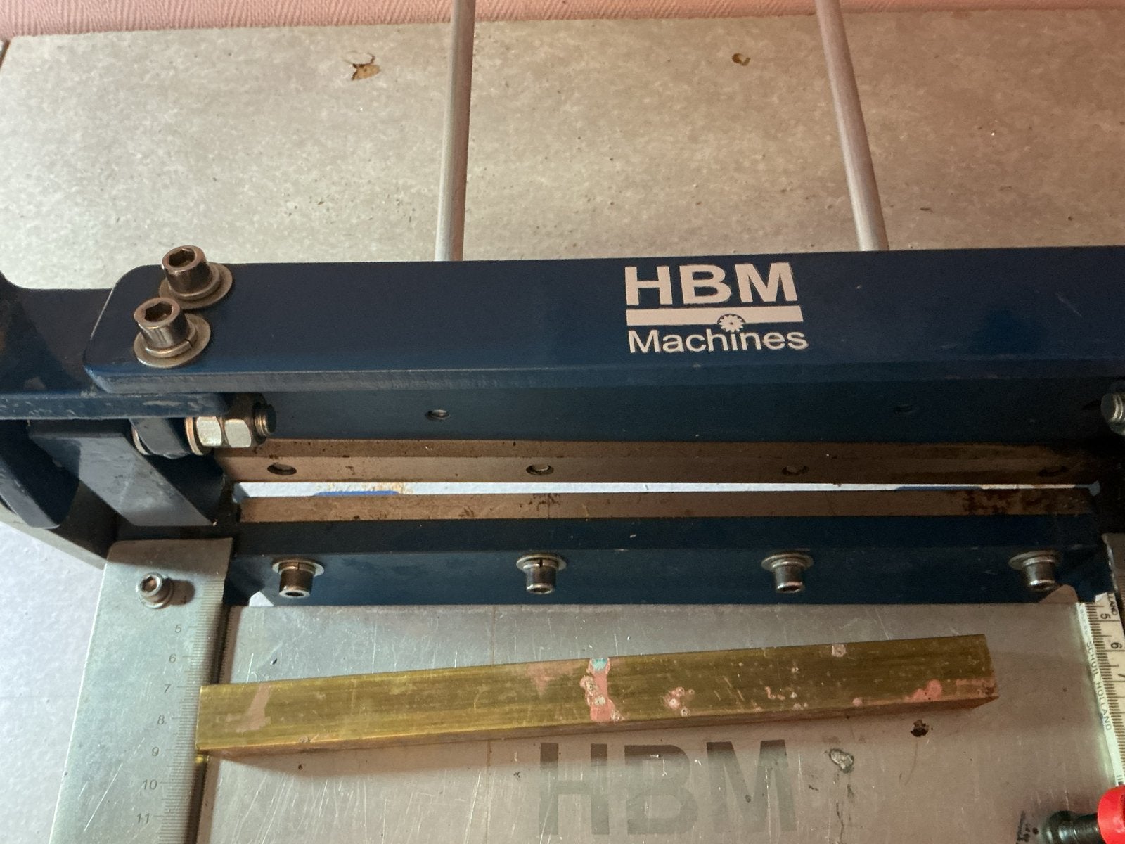 HBM Machines Plaatschaar Gebruikt, Doe-het-zelf en Verbouw, Ophalen, Gebruikt