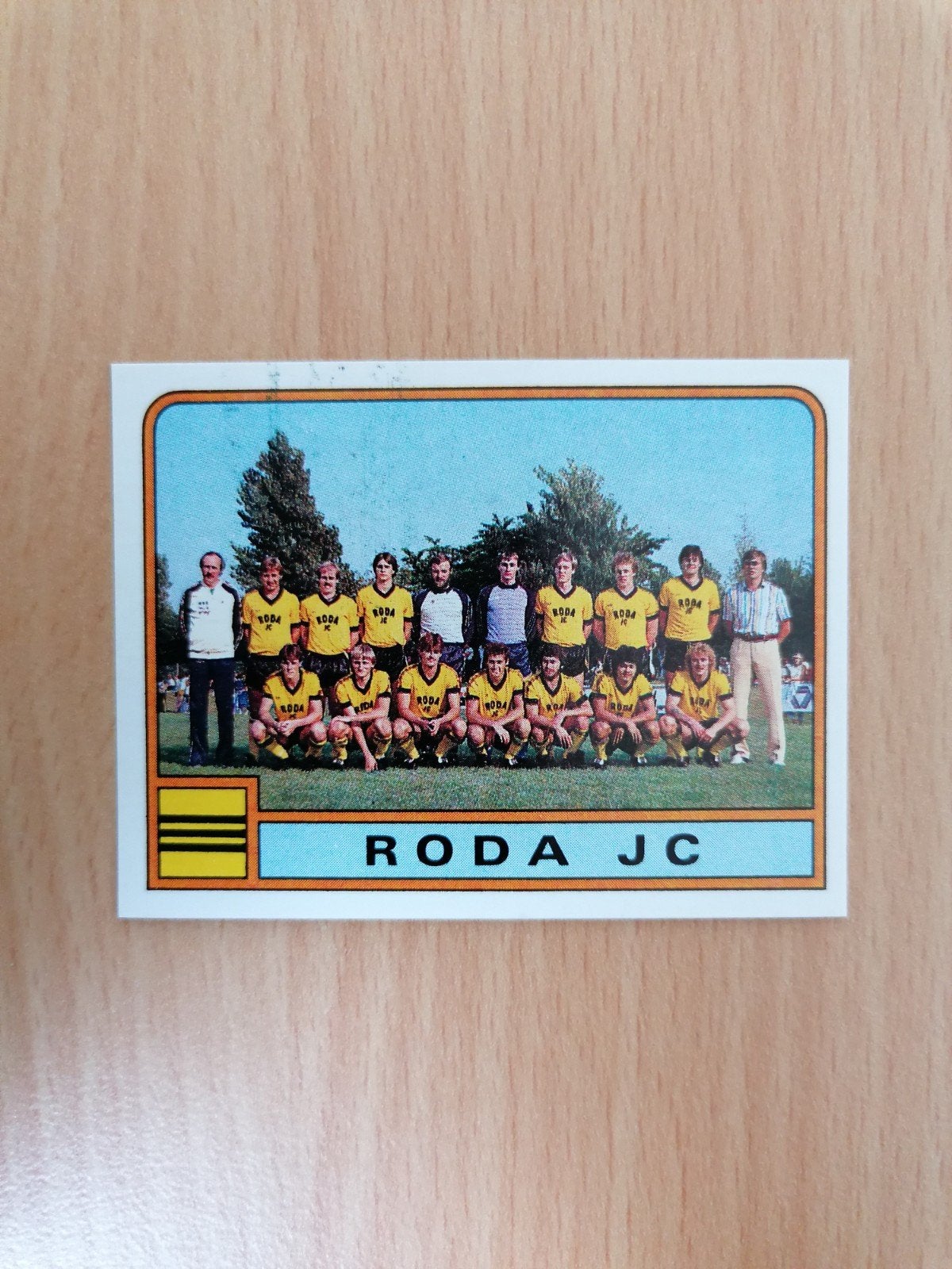 Panini Voetbal 84 #227 Roda JC team., Ophalen of Verzenden, Zo goed als nieuw, Plaatje