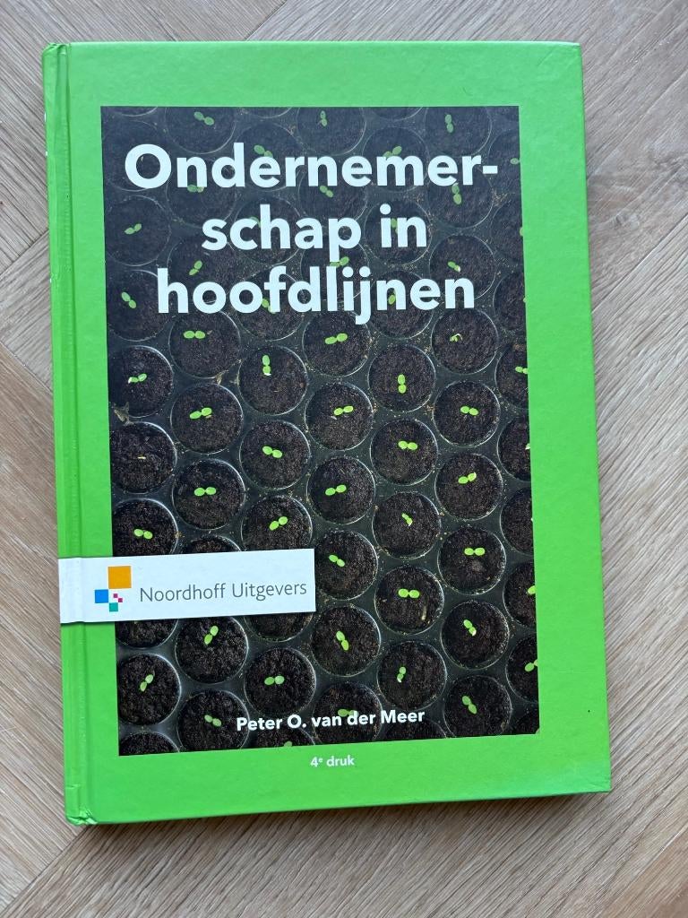 Ondernemerschap in hoofdlijnen, Boeken, Studieboeken en Cursussen, Ophalen of Verzenden, Beta, HBO, Peter O. van der Meer