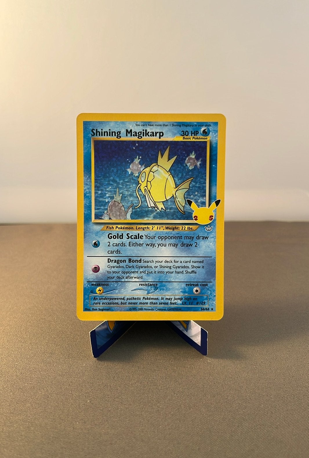 Shining Magikarp (CEL NR 66) Celebrations (holo), Ophalen of Verzenden, Zo goed als nieuw, Losse kaart