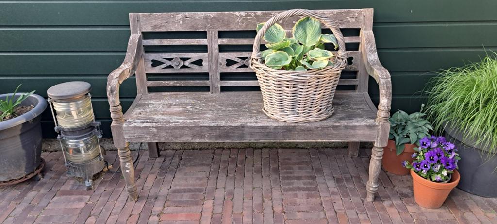 Tuinbank, Ophalen, Teakhout