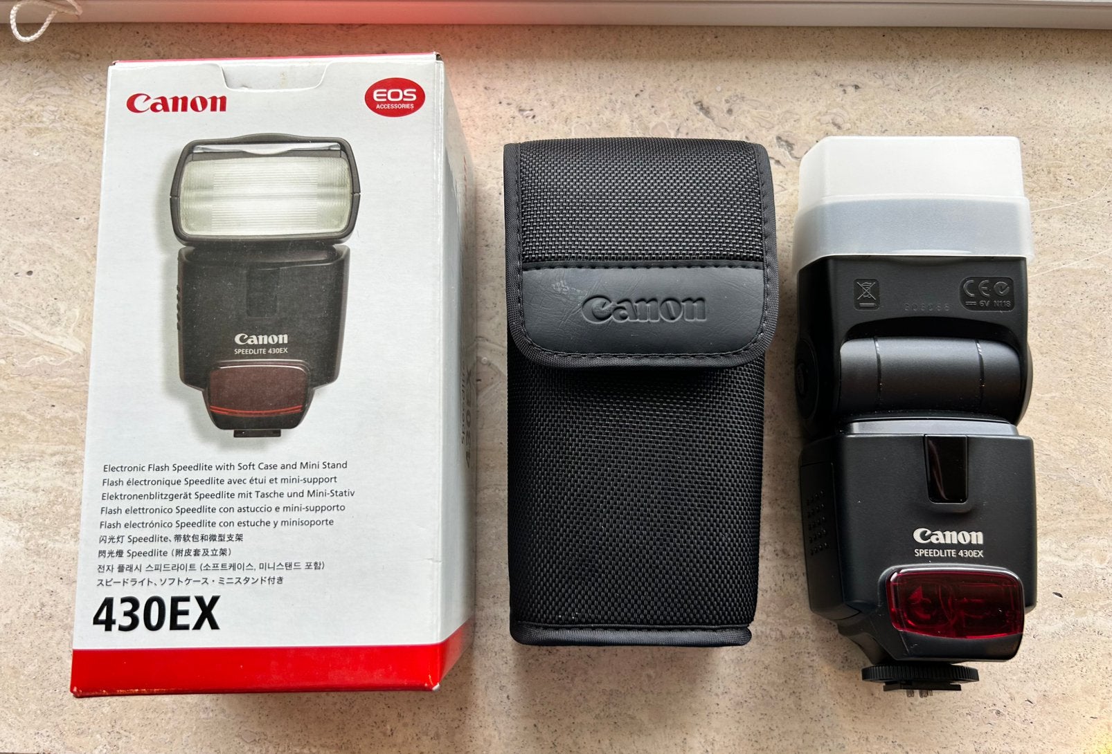 Canon Speedlite 430 EX externe flitser, Audio, Tv en Foto, Fotografie | Flitsers, Canon, Canon, Externe flitser, Inclusief tas/hoes