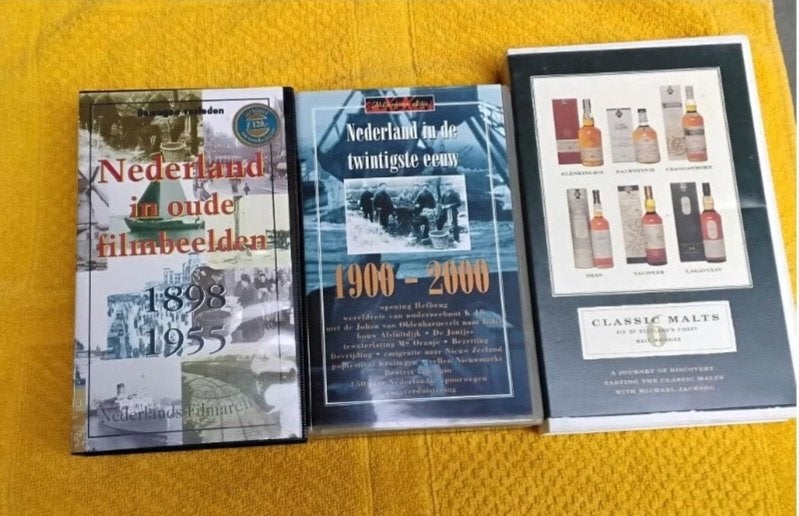 3 VHS videobanden oude beelden Nederland, Cd's en Dvd's, VHS | Film, Alle leeftijden, Ophalen, Zo goed als nieuw, Overige genres