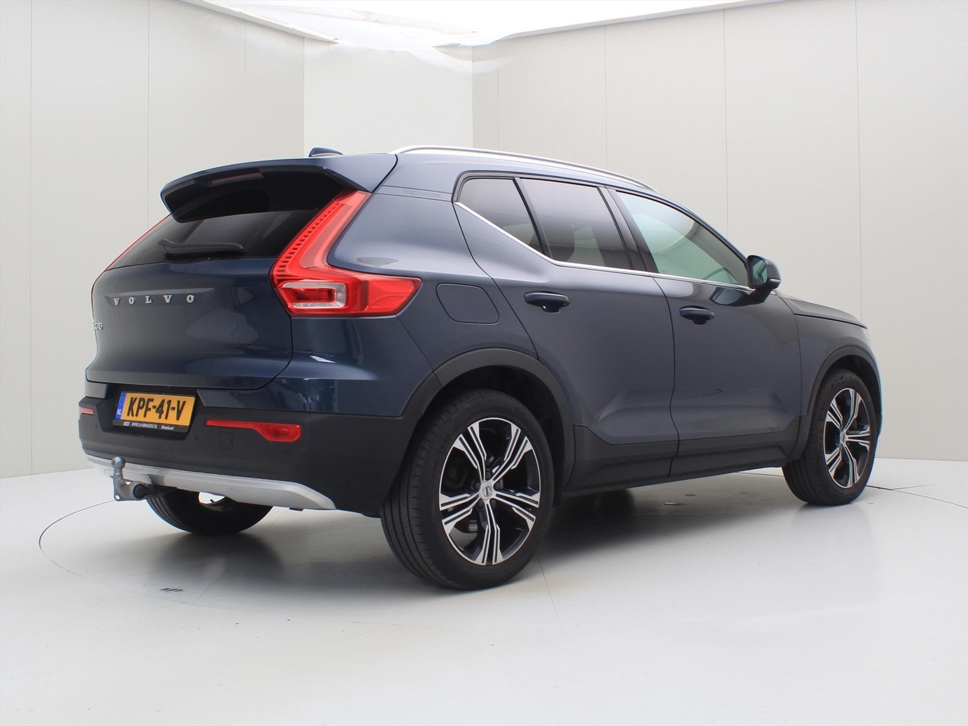 Volvo Xc40 T5 Twin Engine 262pk Geartronic Inscription [ TRE, Auto's, Automaat, 1712 kg, Blauw, Leder