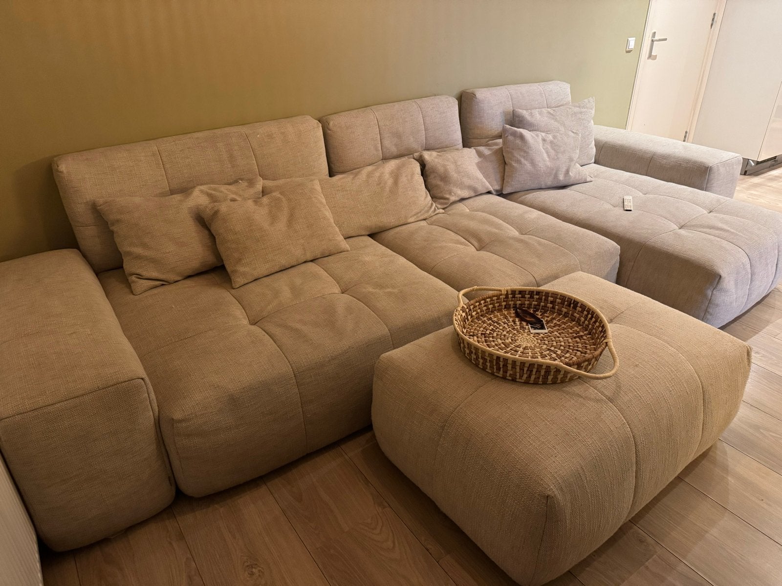 Riviera Maison Modulaire Hoekbank 'The Mark' - Natuurlijk, Ophalen, Gebruikt, 100 tot 125 cm, Hoekbank