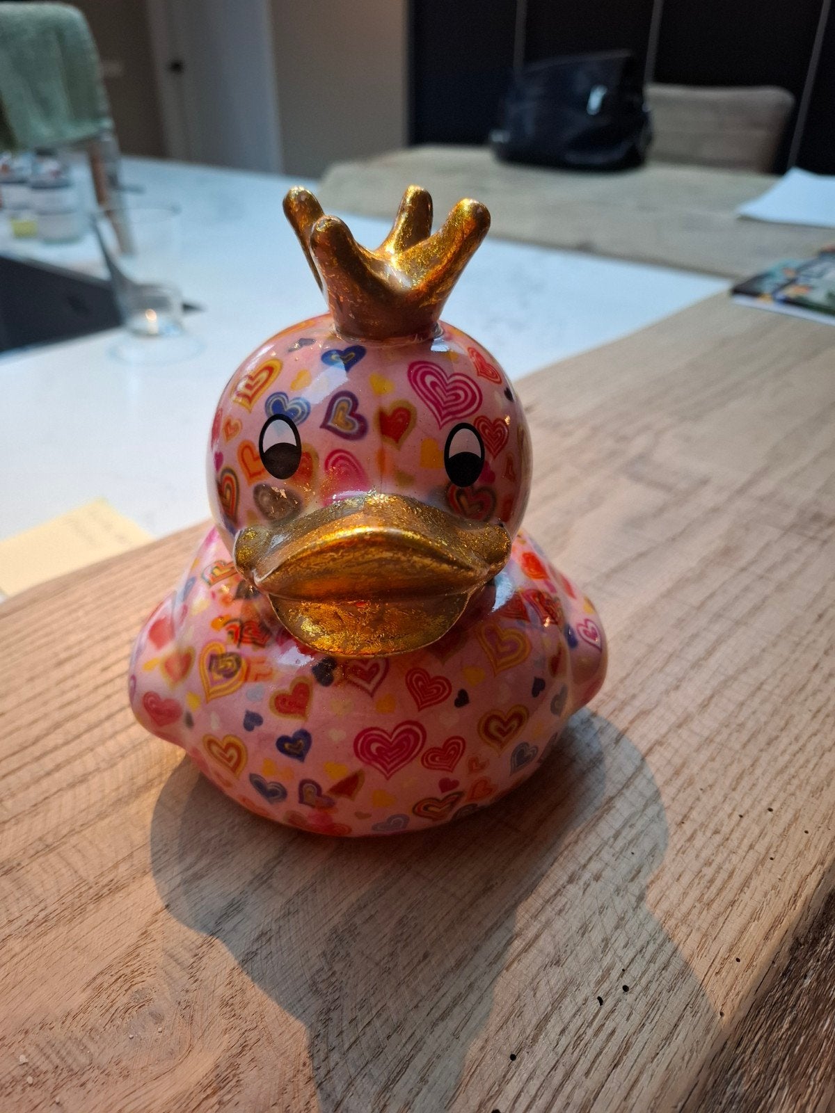 pomme pidou eend, Ophalen of Verzenden, Zo goed als nieuw, Steen, Aardewerk of Keramiek, Dier