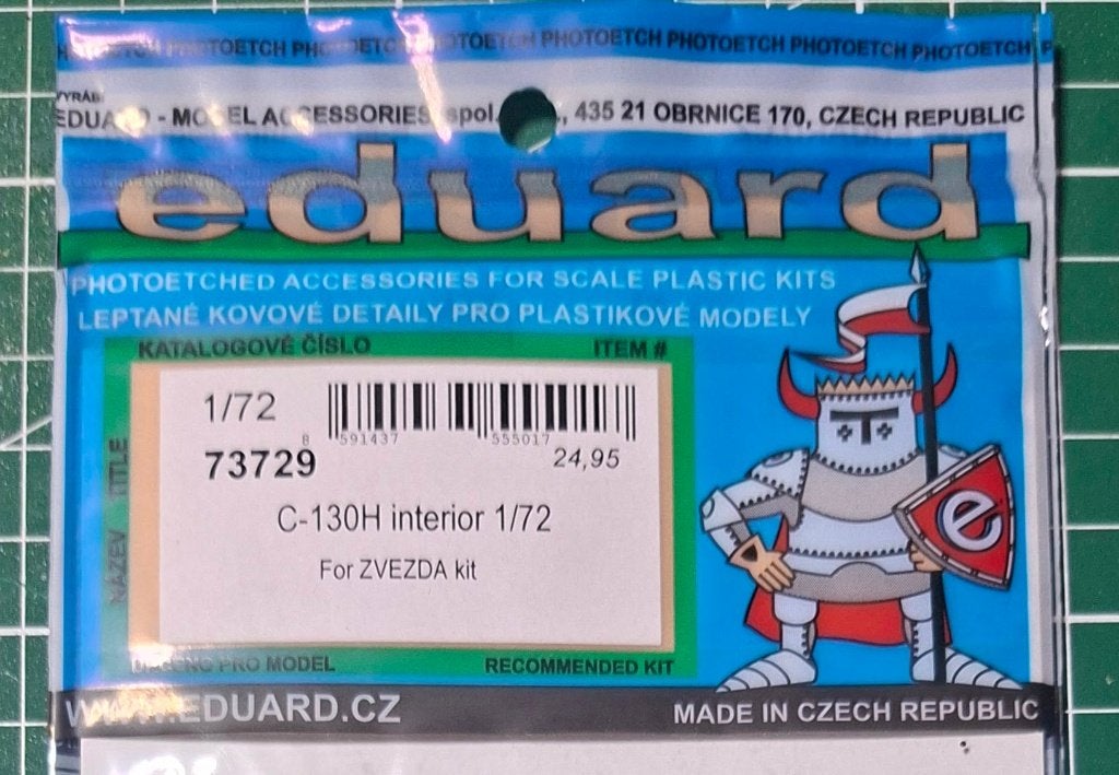 Eduard C-130H Interieur 1/72 voor Zvezda kit 73729, Overige merken, 1:72 tot 1:144, Nieuw, Ophalen of Verzenden