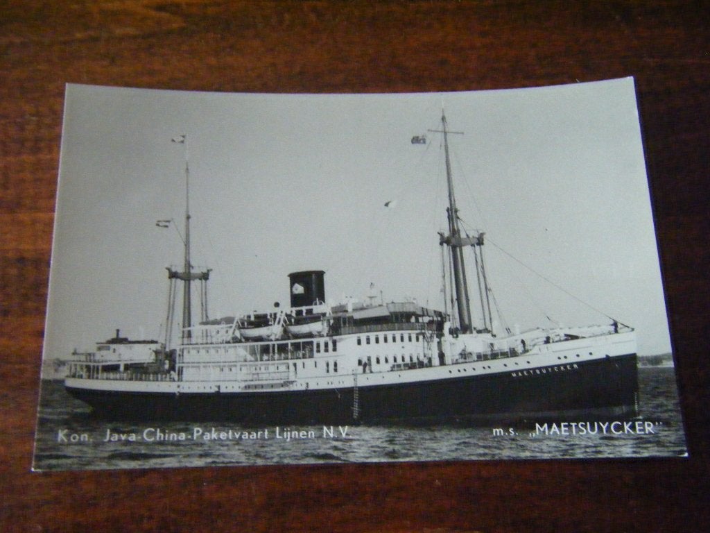 H42 - m.s. Maetsuyker - Kon. Java China Paketvaart Lijnen, Verzamelen, Ophalen of Verzenden, Kaart, Foto of Prent