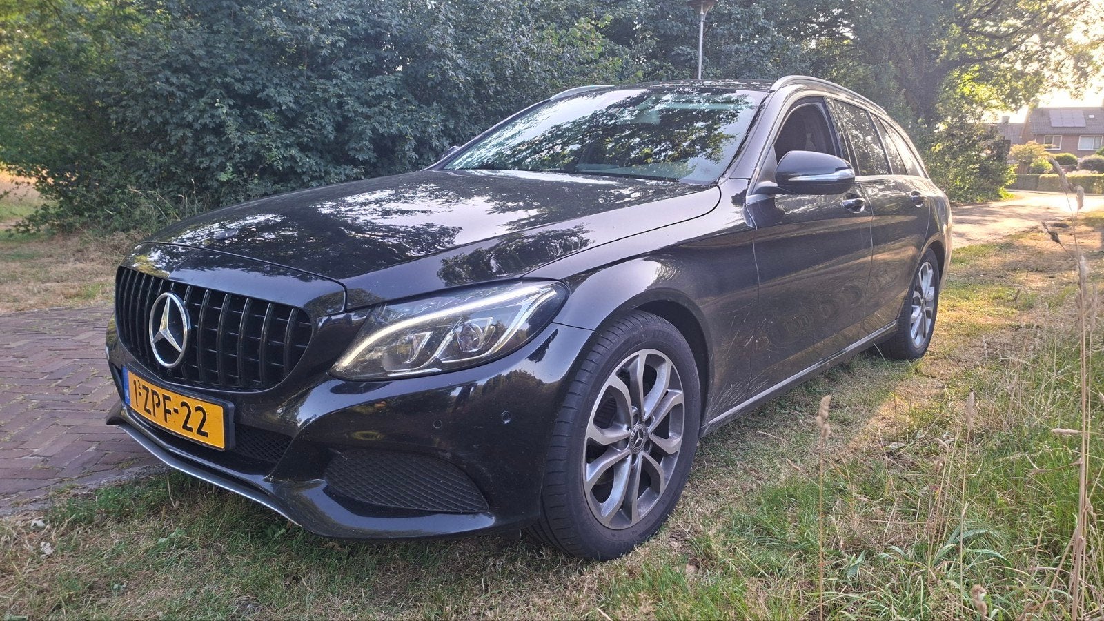 Mercedes-Benz C-Klasse C180 CDI 1.6 85KW Estate 2015 Zwart, Auto's, Achterwielaandrijving, 4 cilinders, Origineel Nederlands, Stationwagon
