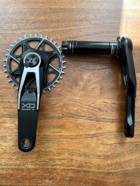 SRAM X0 Eagle Powermeter Crankset, Crankstel of Pedalen, Gebruikt, Ophalen of Verzenden, SRAM