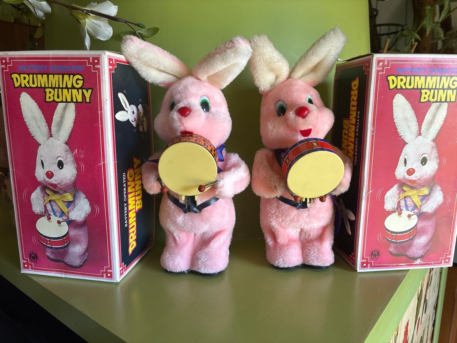 Vintage Drumming Bunny - Roze Duracell Konijn met Trommel, Ophalen of Verzenden, Gebruikt, Jongen of Meisje