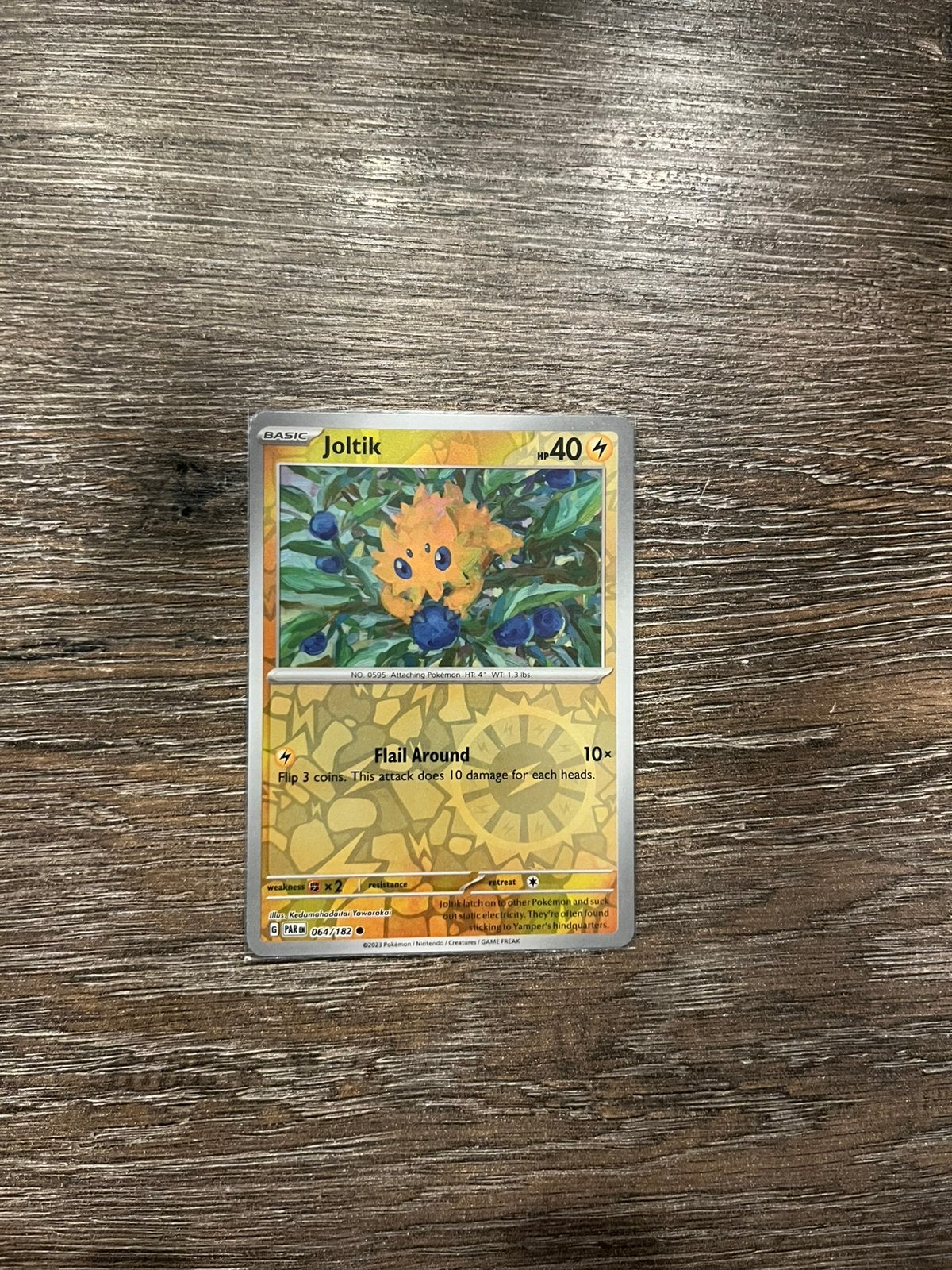 Joltik PAR 064/182 reverse holo, Ophalen of Verzenden, Zo goed als nieuw