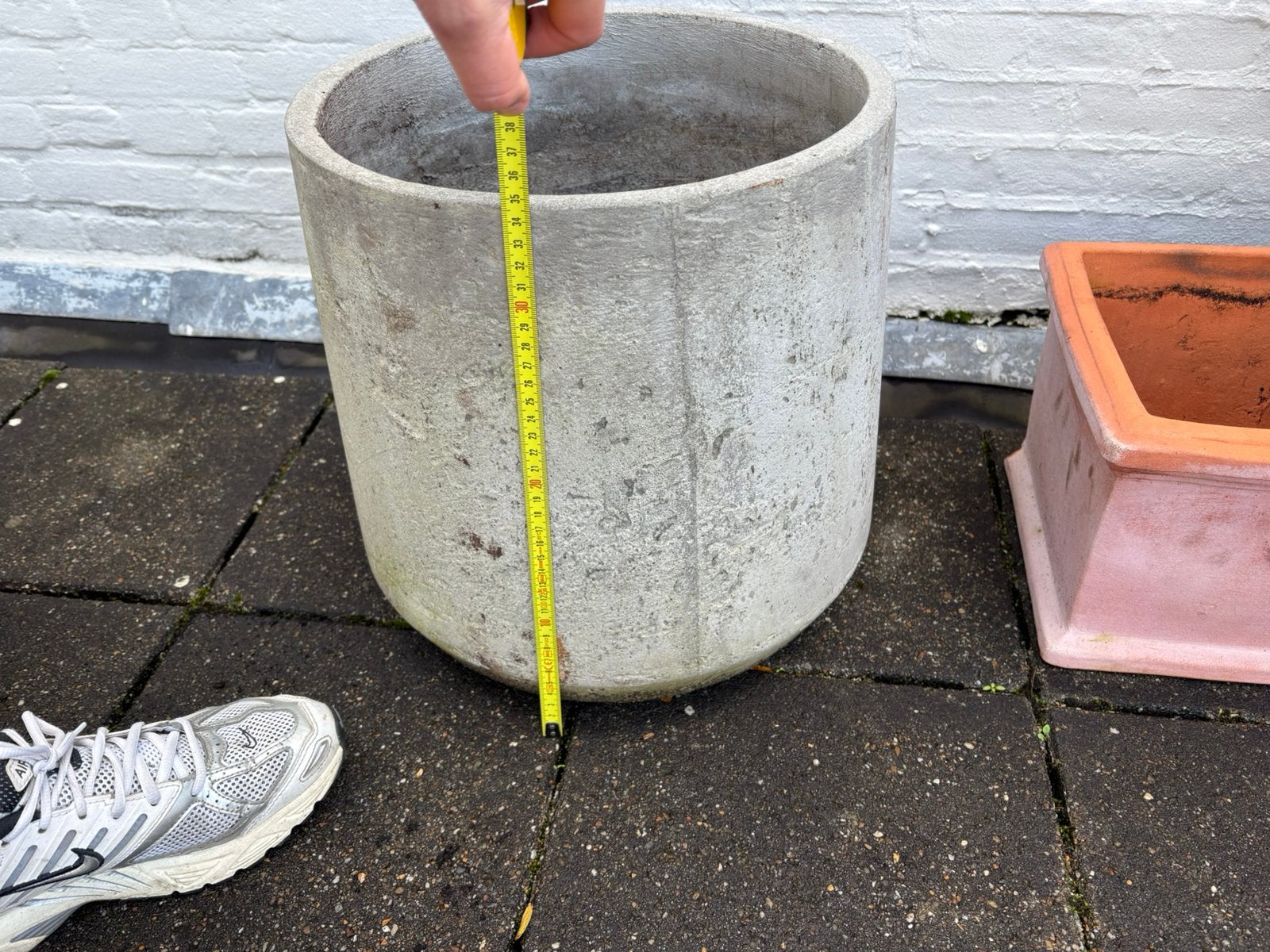 Bloempot, Ophalen, Steen, Gebruikt, Minder dan 30 cm