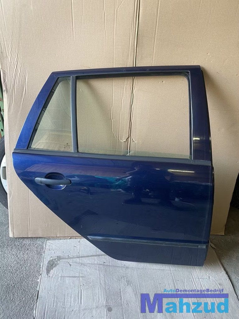 SKODA FABIA 1 BLAUW Rechts achter deur portier, Auto-onderdelen, Carrosserie en Plaatwerk, Deur, Achter, Skoda, Skoda Auto a.s.