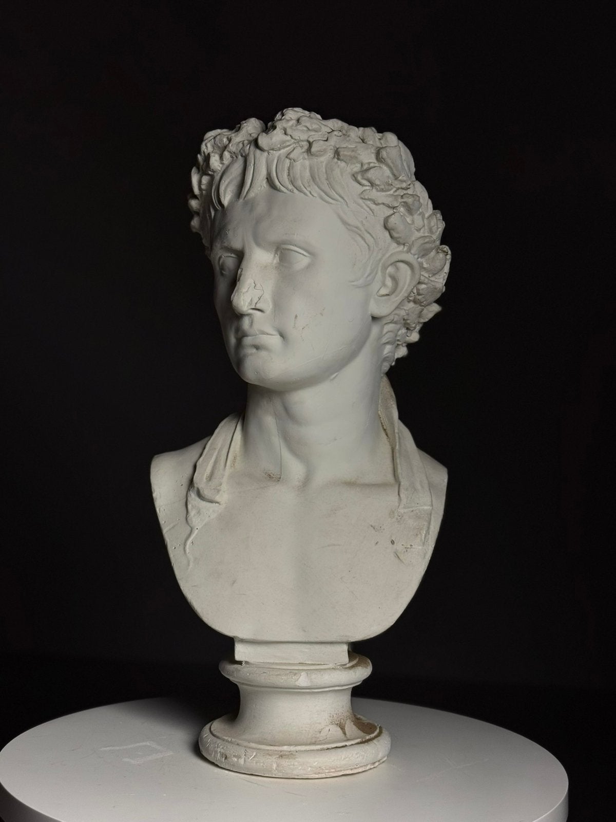 Buste gips Keizer Augustus, Antiek en Kunst, Ophalen of Verzenden