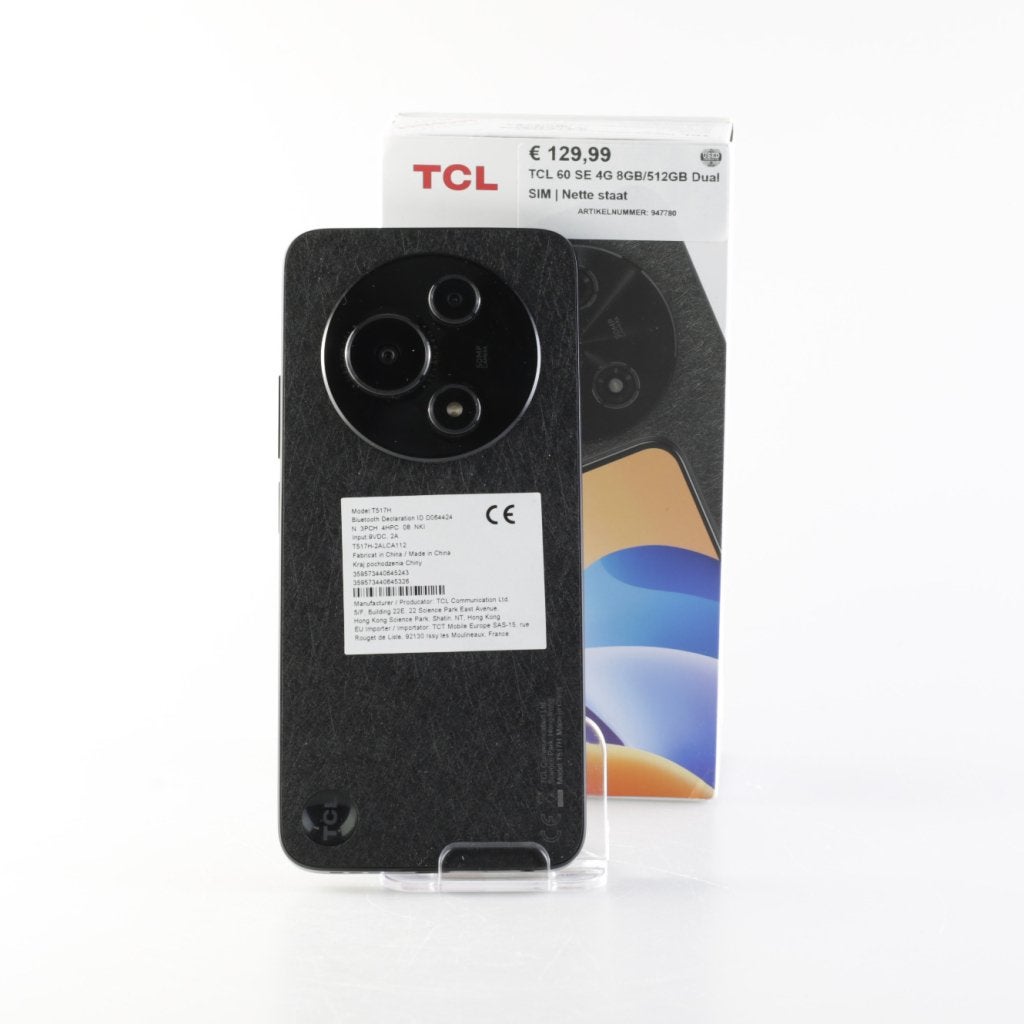 TCL 60 SE 4G 8GB/512GB Dual SIM | Nette staat, Telecommunicatie, Mobiele telefoons | Overige merken, TCL, Zo goed als nieuw, Support@tcl.com
