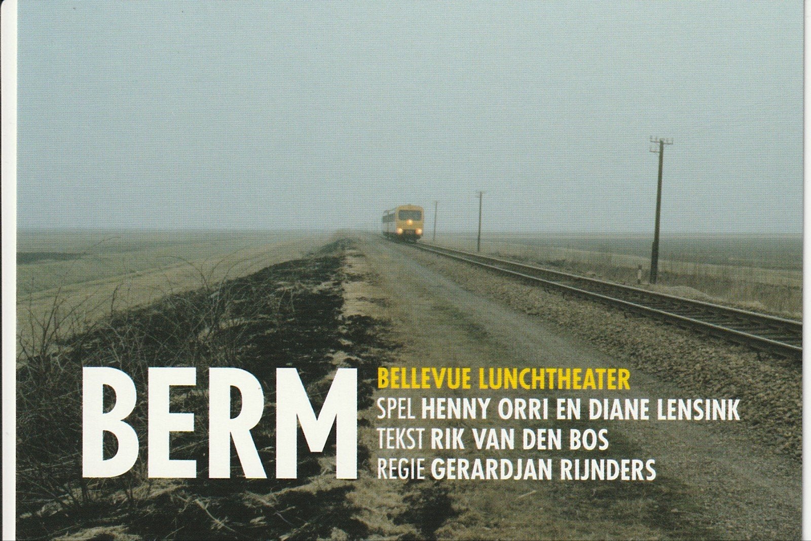FRIES LANDSCHAP BERM BELLEVUE LUNCHTHEATER DIESEL WADLOPER, Ophalen of Verzenden, 1980 tot heden, Ongelopen, Friesland