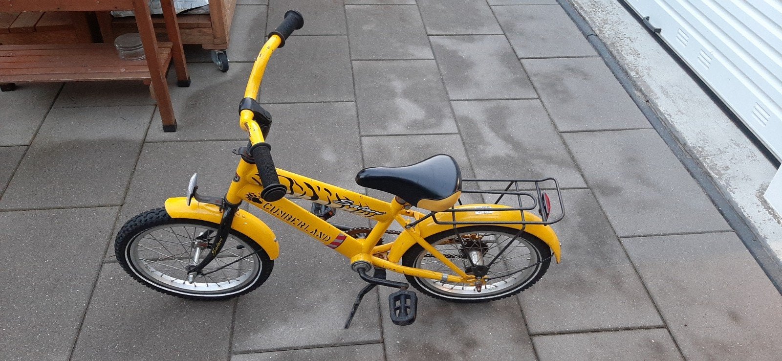 Kinderfiets 16 inch - Geel - Cumberland, Ophalen, Terugtraprem, Cumberland, 16 tot 20 inch