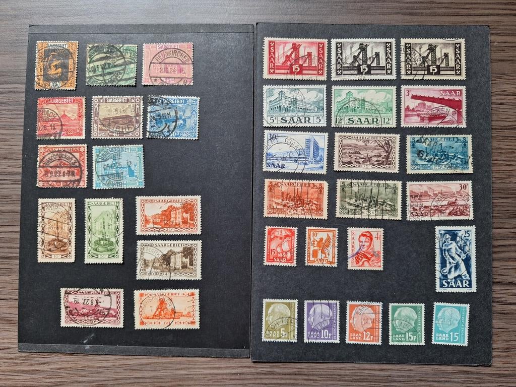 Saargebiet/ Saar, 35 verschillende zegels, Postzegels en Munten, Postzegels | Volle albums en Verzamelingen, Ophalen of Verzenden