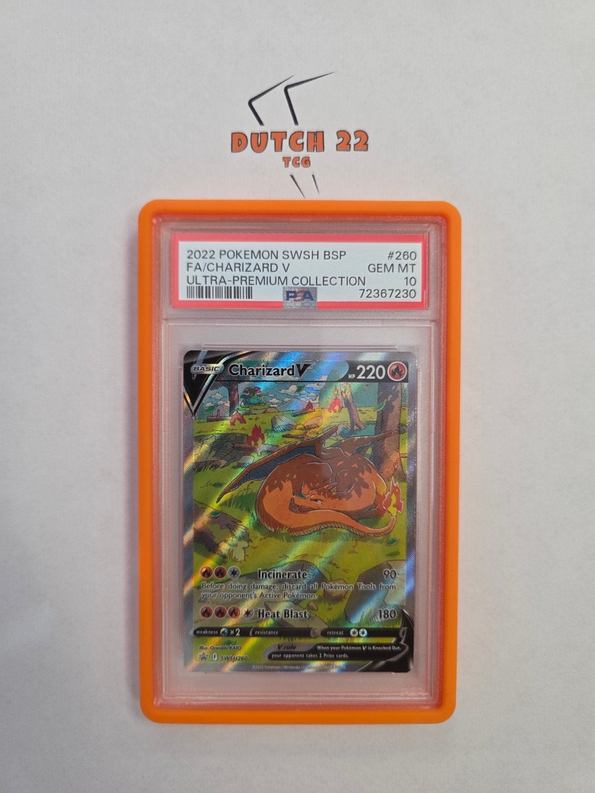 Charizard V SWSH UPC PSA10 #260