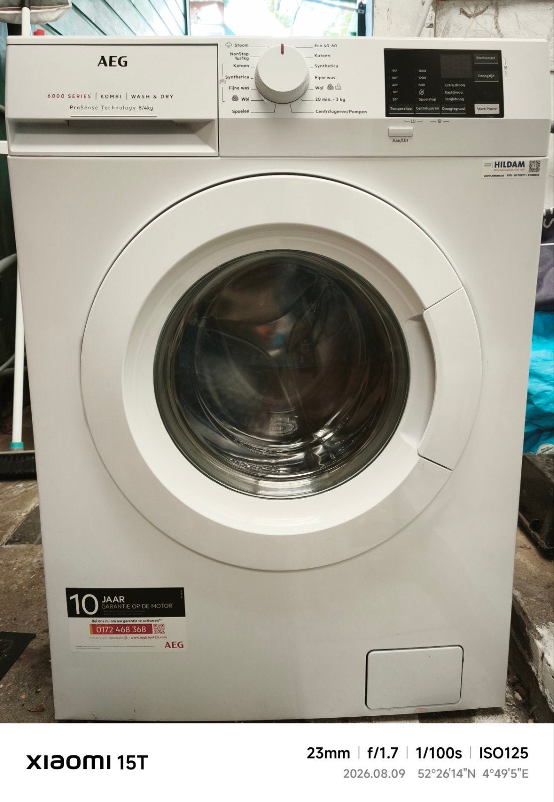 AEG 6000 Series Was-droogcombinatie 8/4 kg, Ophalen of Verzenden