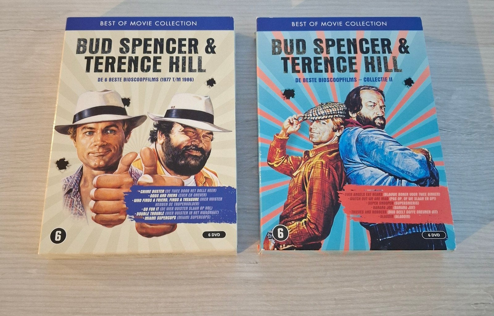 dvd collectie bud spencer & Terence hill, Alle leeftijden, Ophalen of Verzenden, Zo goed als nieuw, Komedie