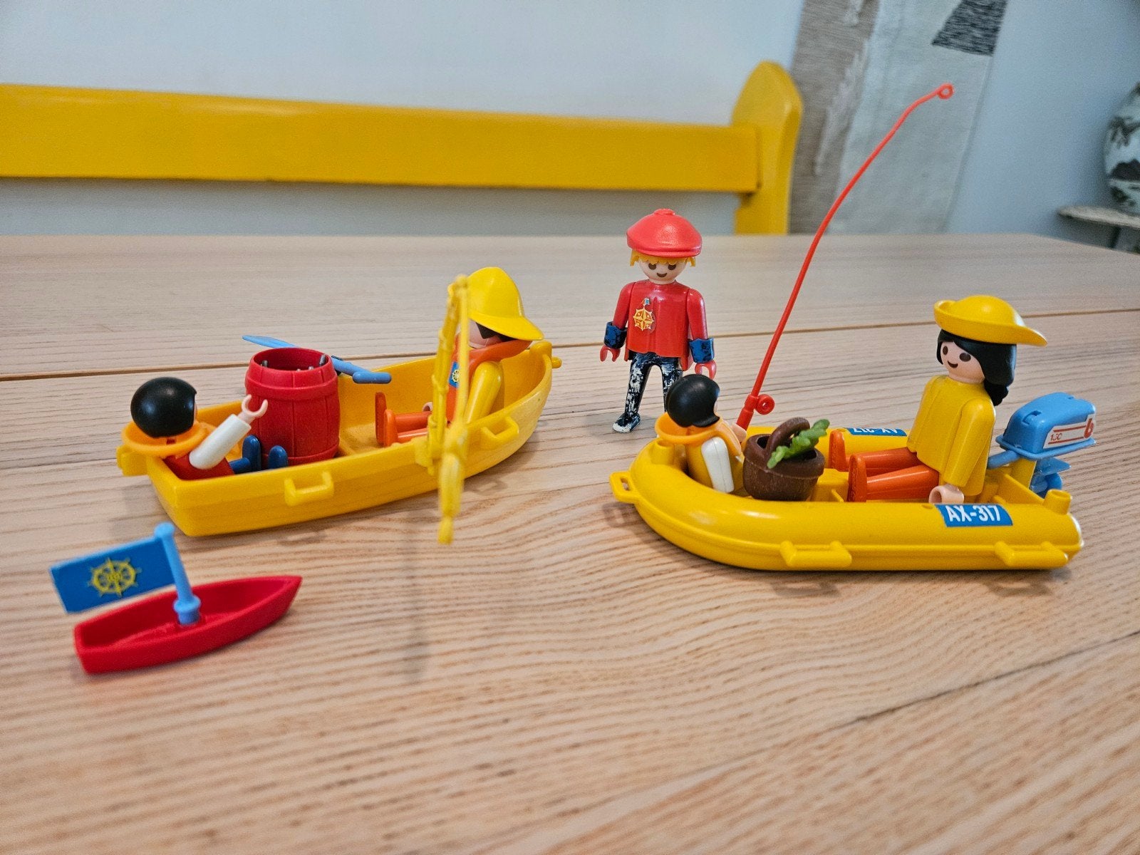 Playmobil boten met figuren en accessoires, Ophalen of Verzenden, Gebruikt, Jongen of Meisje