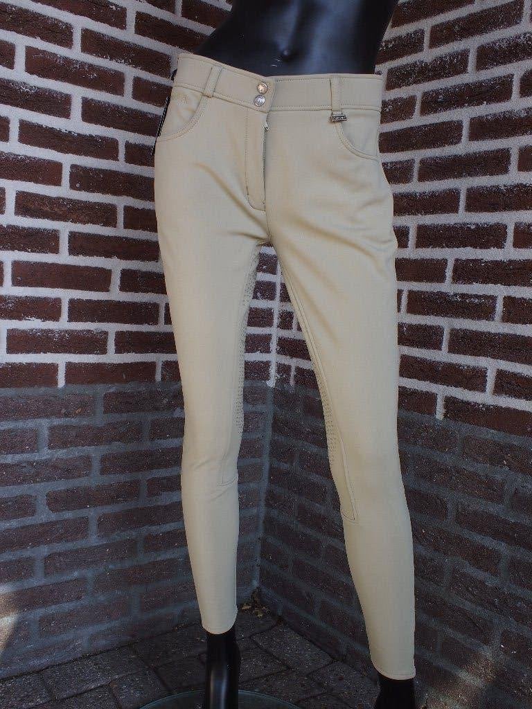 Montar Karly Softshell Dames Rijbroek Beige Maat 44, L, Dressuur, Nieuw, Beige