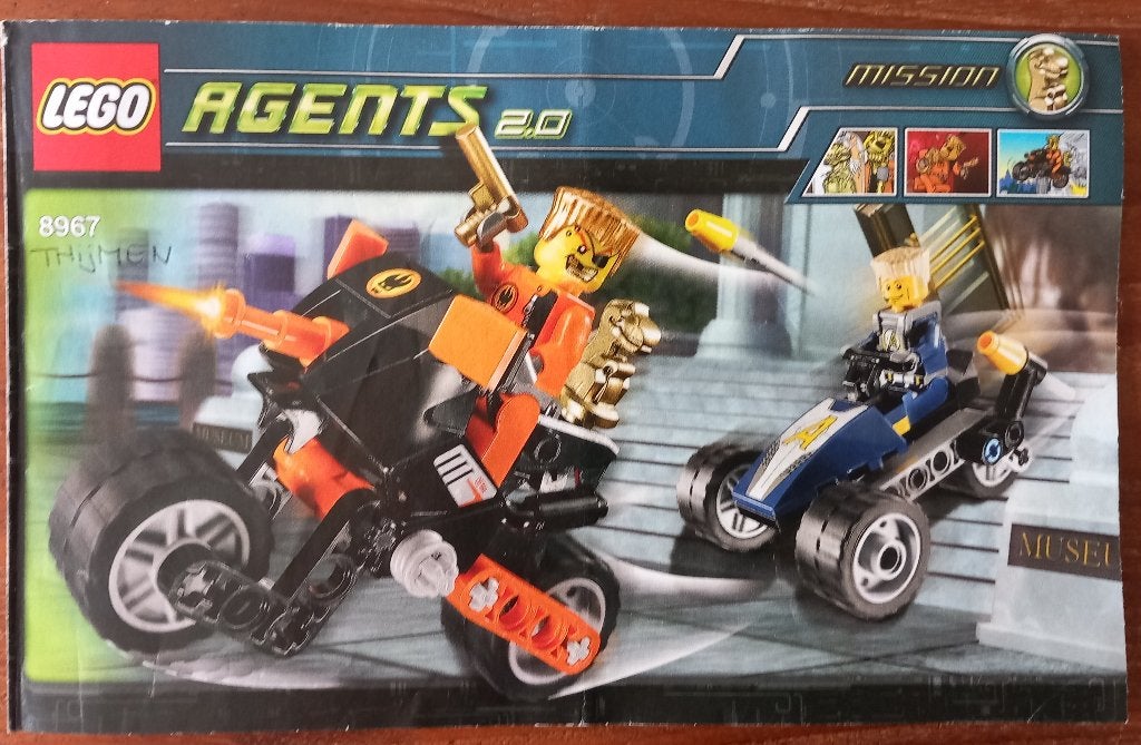 lego 8967-1 lego Agents, Goldtooth's Getaway (2009), Gebruikt, Overige thema's, Lego, Ophalen of Verzenden