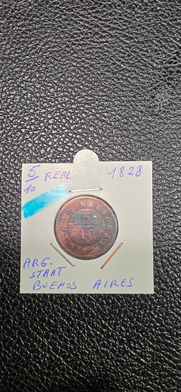 Buenos Aires  (Argentijnse provincies) 5/10 real 1828, Ophalen of Verzenden, Noord-Amerika