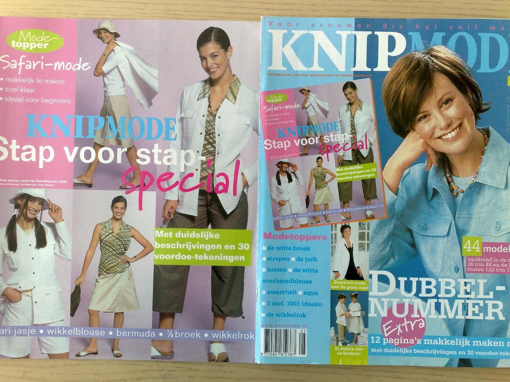 Knipmode mei 2002 , incl. special bijlage stap voor stap, Verzenden, Zo goed als nieuw, Vrouw, Knipmode