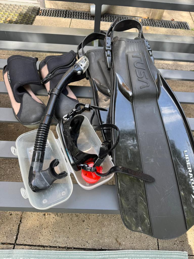 Snorkelset Tusa, Watersport en Boten, Duiken, Ophalen, Zo goed als nieuw, Duikbril of Snorkel