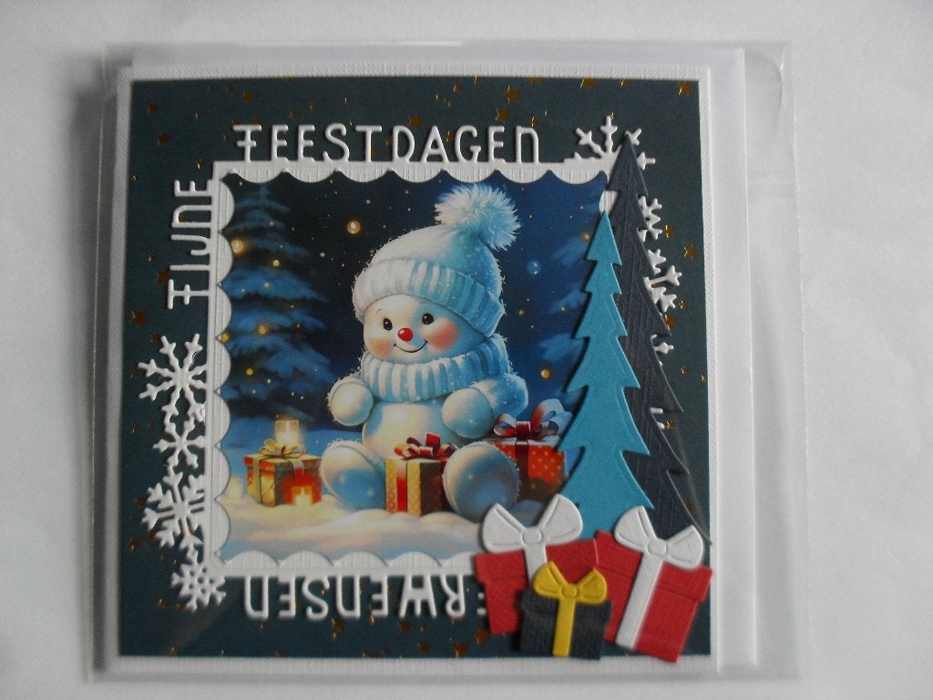 22 kerstkaart met envelop en verpakt, Ophalen of Verzenden, Nieuw, Kerst